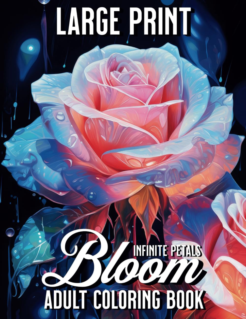 Infinite Petals - Bloom Adult Coloring Book: 55 Simple Greyscale Illustrations of Beautiful Relaxing Flowers: Perfect Gifts for Flower Enthusiasts... (Easy Adult Coloring Books Large Print) baixar livro de graça