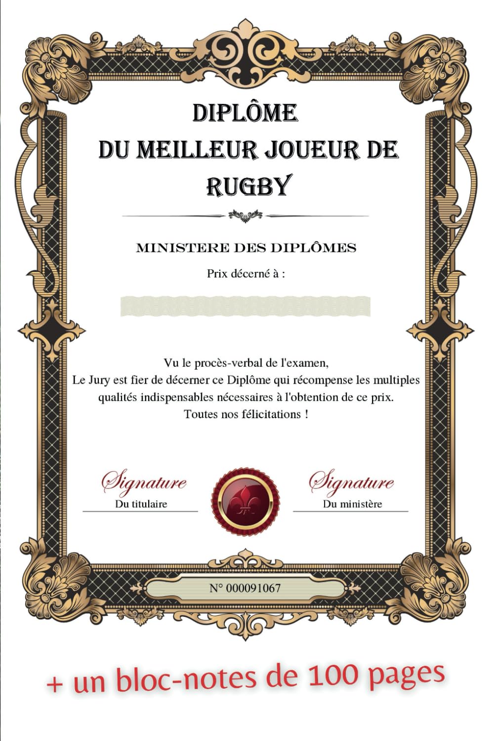 Diplôme du Meilleur Joueur de Rugby: Idée cadeau (French Edition) baixar o livro de graça