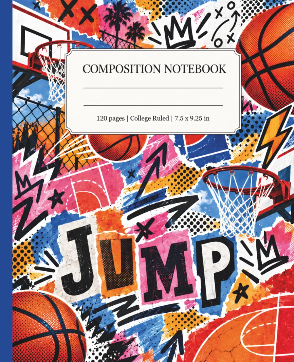 capítulo por capítulo baixar Basketball Collage Composition Notebook: College Ruled Sports Journal for Students, Teens, Players and Hoops Fans