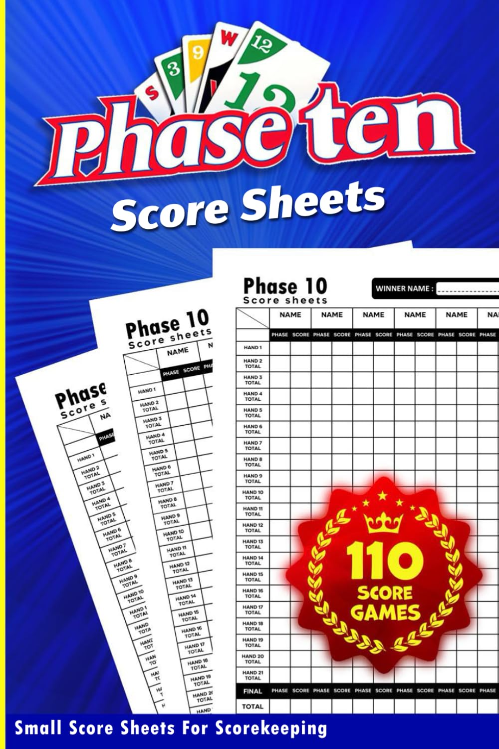 capítulo por capítulo baixar Phase 10 Score Sheets: Phase 10 Card Game - Small Cards For Scorekeeping