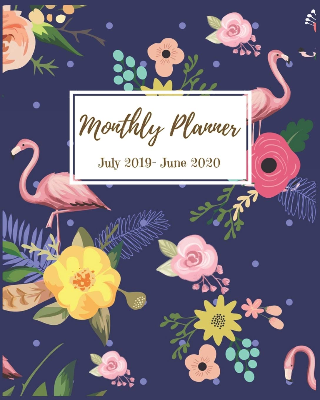 Monthly Planner July 2019 - June 2020: Pretty Flamingo & Florals 2019 - 2020 Planner Monthly Calendar Schedule Academic Organizer - Agenda Planner 12... through June 2019. with Inspirational Quotes. baixar livro de graça