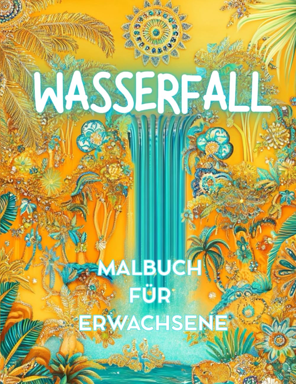 capítulo por capítulo baixar WASSERFALL - Malbuch für Erwachsene - Entspannung, Achtsamkeit, Frieden, Meditation und Resilienz: Geschenk für Frauen, die die tropische Welt der... Pflanzen und Wasser lieben (German Edition)