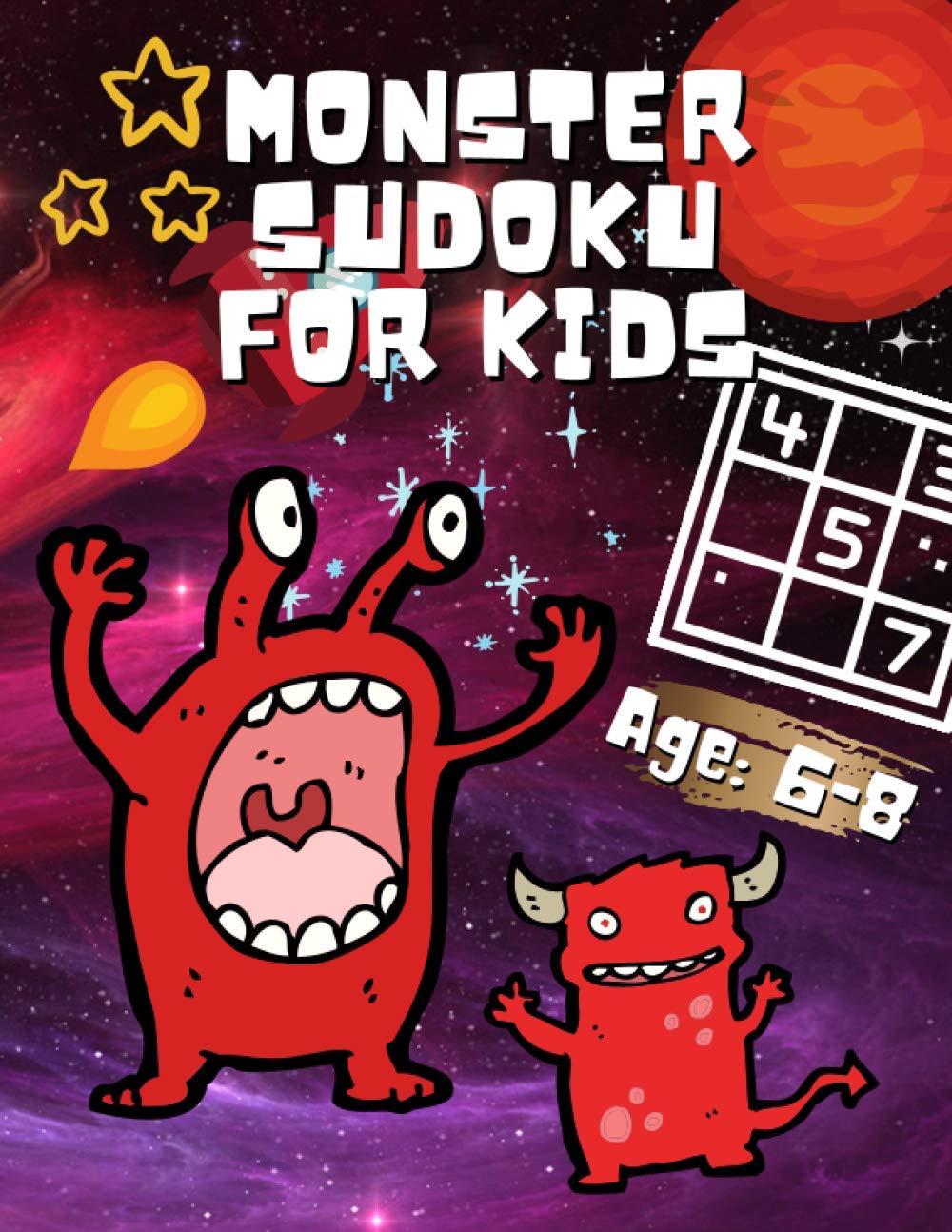 capítulo por capítulo baixar Monster Sudoku for Kids: 4x4 Sudoku Puzzles from Beginner to Advanced | Large Print, 8.5” x 11” Page and Full Solutions Answers