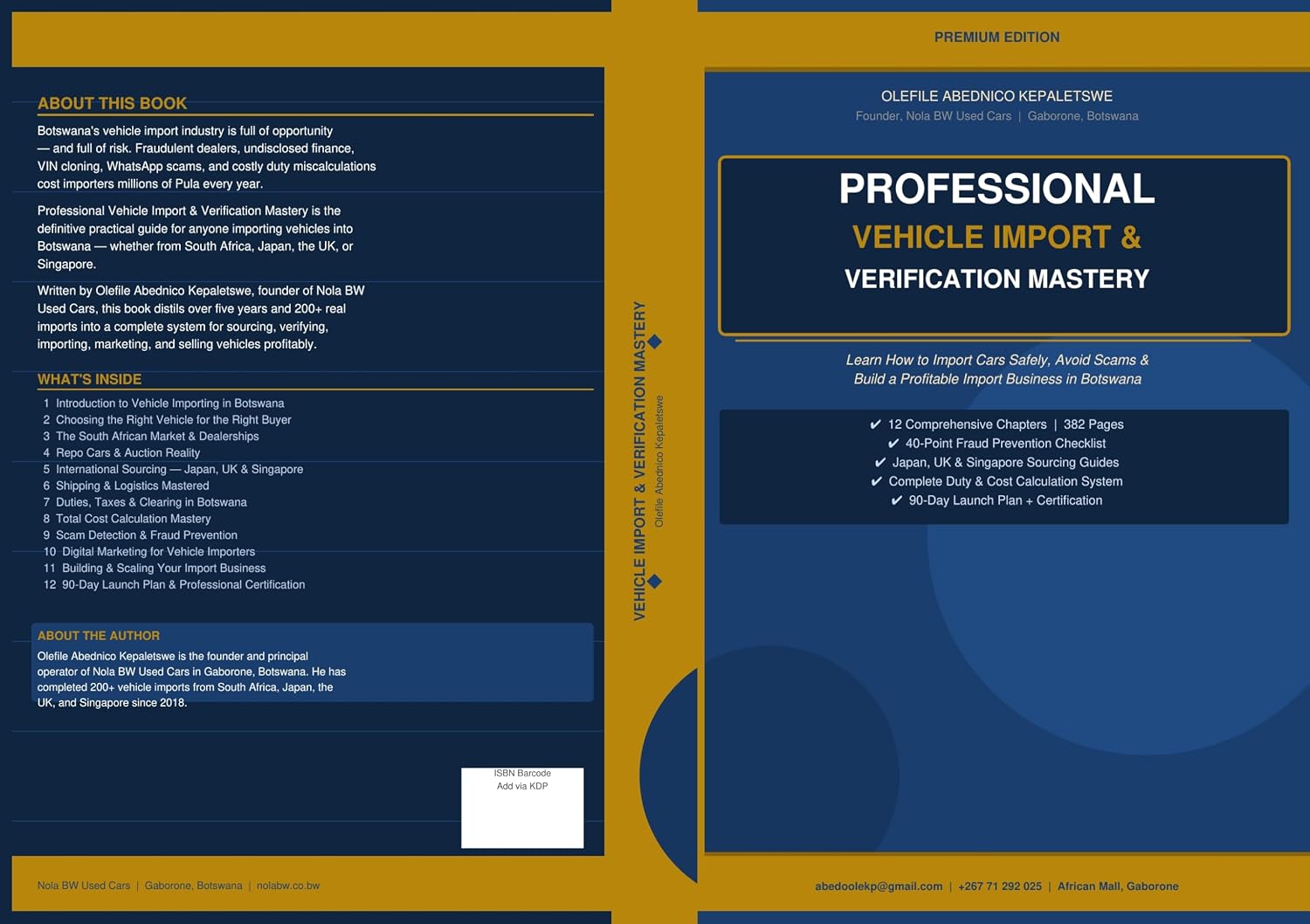 ler totalmente PROFESSIONAL VEHICLE IMPORT & VERIFICATION MASTERY (English Edition)