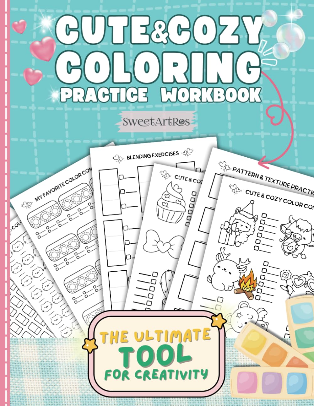 ler totalmente Cute & Cozy Coloring Practice Workbook: Templates for Practicing Blending, Shading, and Patterns – Perfect for Recording Color Combos, Exploring... Guide! (Cute & Cozy Coloring Practice Series)