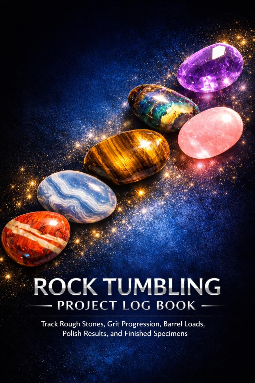 Rock Tumbling Project Log Book: Track Rough Stones, Grit Progression, Barrel Loads, Polish Results, and Finished Specimens baixar livro de graça