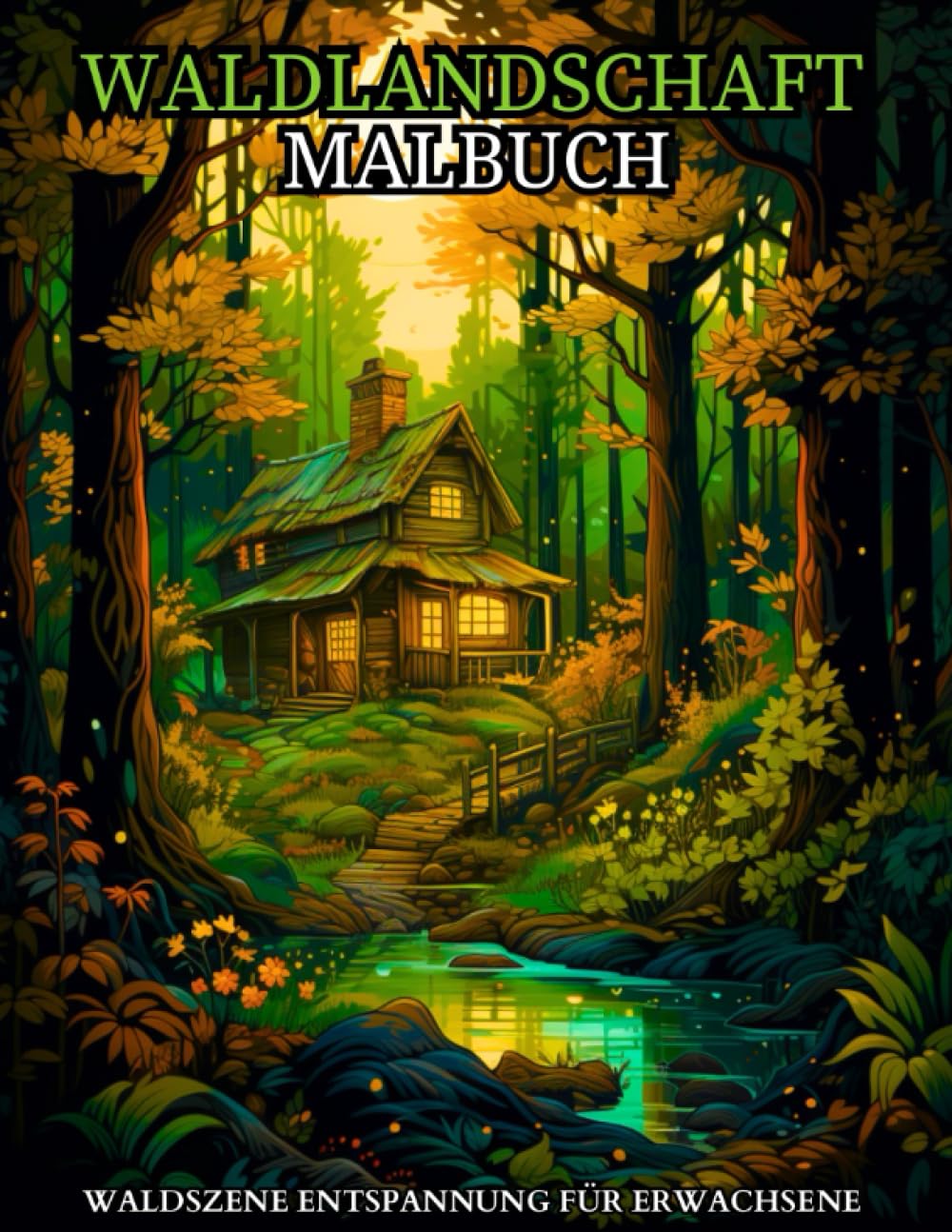 Waldlandschaft Malbuch für Erwachsene: Natur, Landschaften, Tierwelt, Gemütliche Hütten und Waldbewohner zum Ausmalen (German Edition) baixar livro de graça