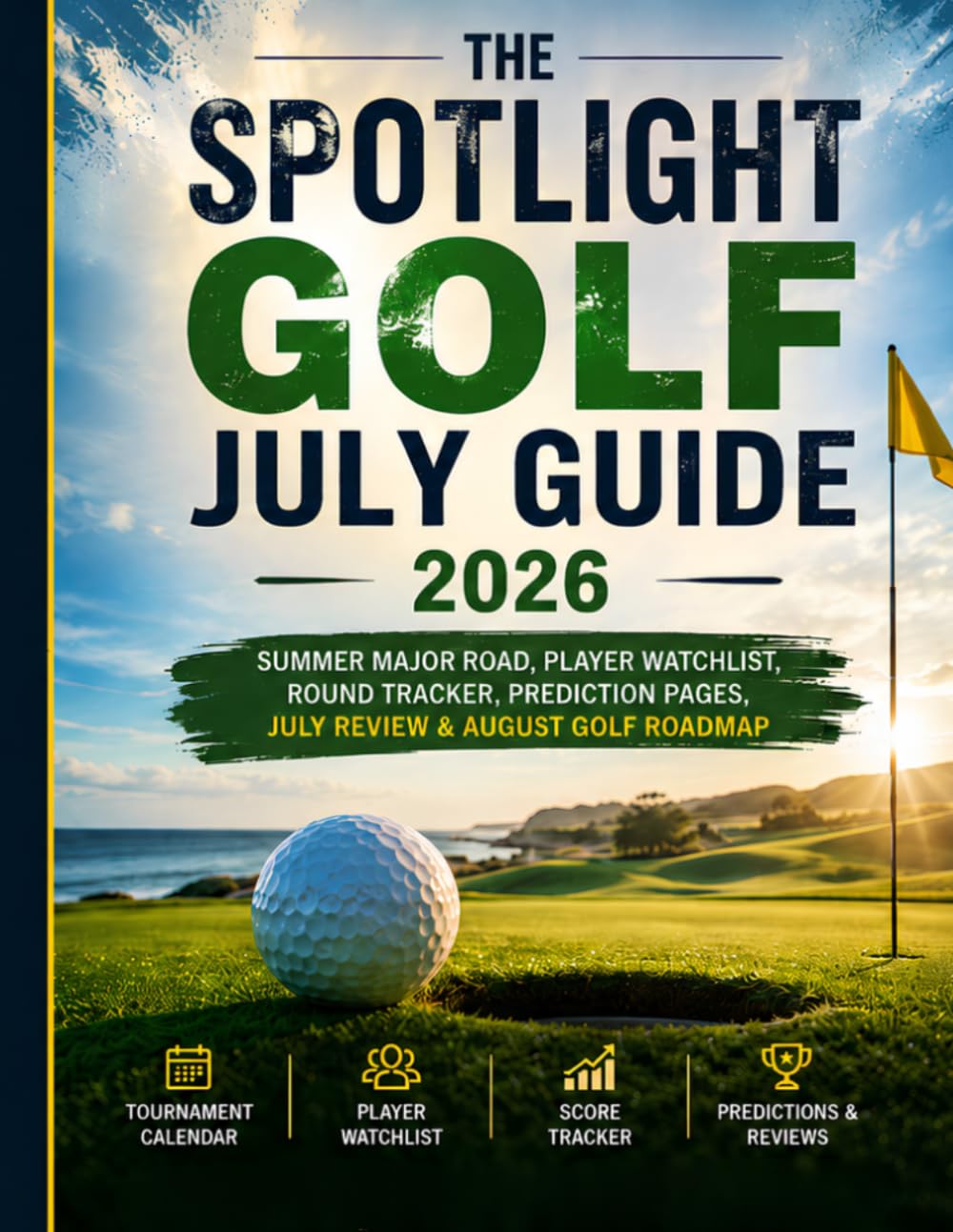 capítulo por capítulo baixar THE SPOTLIGHT GOLF JULY GUIDE 2026: SUMMER MAJOR ROAD, PLAYER WATCHLIST ROUND TRACKER, PREDICTION PAGES. JULY REVIEW & AUGUST GOLF ROADMAP