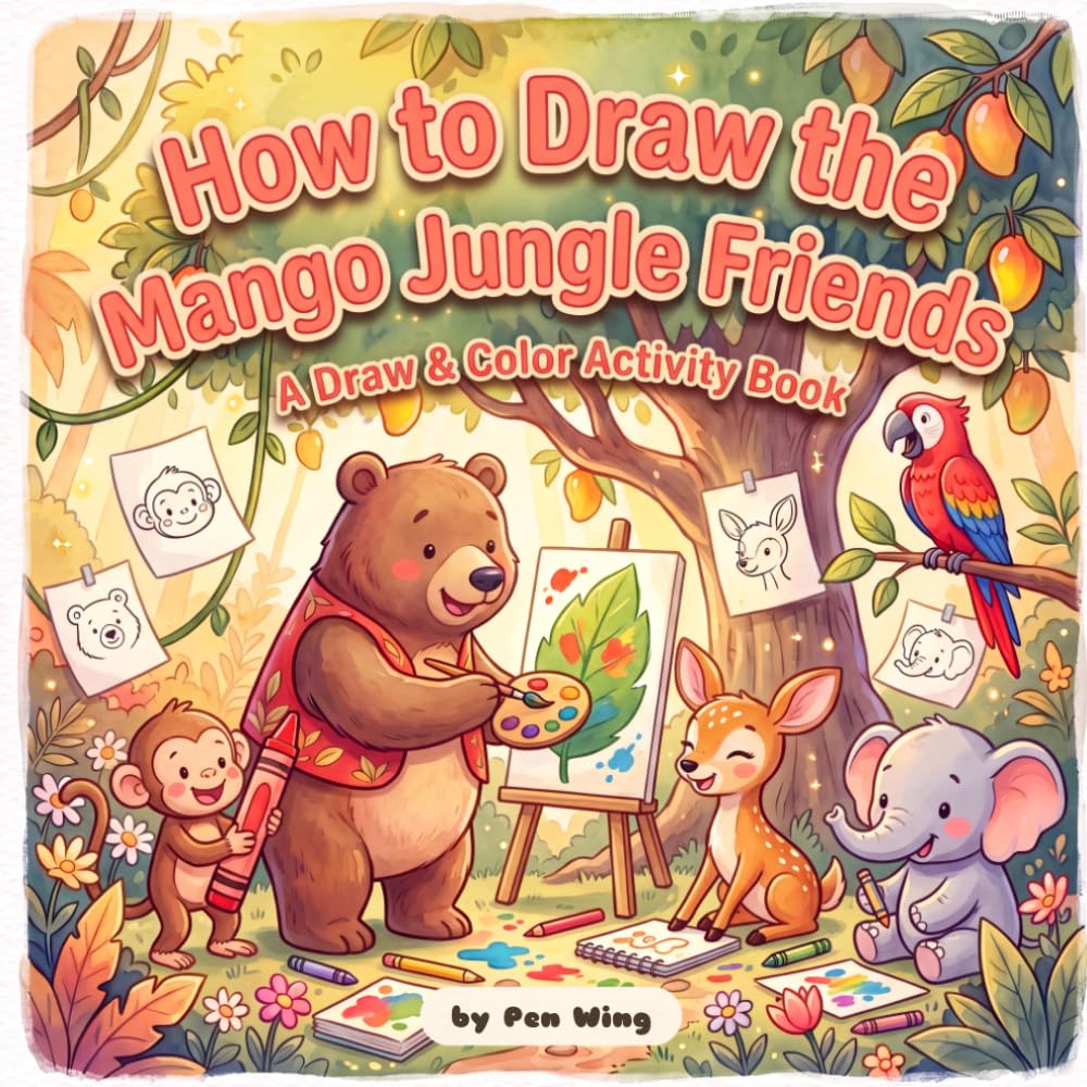 How to Draw the Mango Jungle Friends: A Step-by-Step Drawing & Coloring Book for Kids (Little Hearts, Big Lessons) baixar o livro de graça