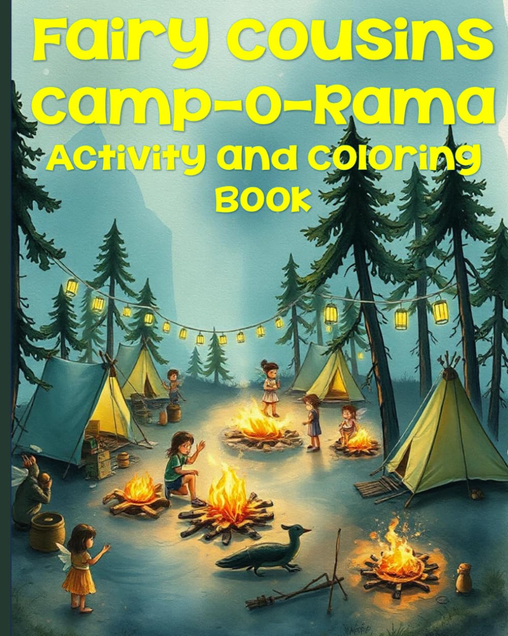 ler totalmente Fairy Cousins Camp-O-Rama Activity and Coloring Book
