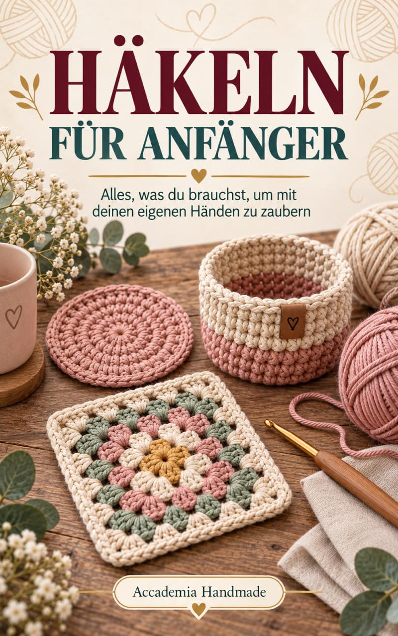 Häkeln für Anfänger: Vollständige Anleitung zum Häkeln Lernen mit 15 Dekorativen Mustern, 10 Projekten und 30-Tage-Plan (German Edition) baixar livro de graça