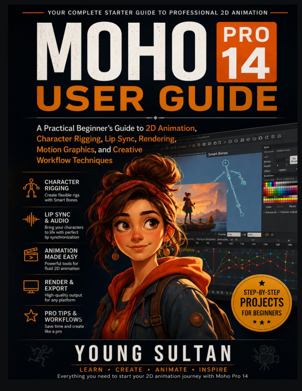 ler totalmente Moho Pro 14 User Guide: A Practical Beginner's Guide to 2D Animation, Character Rigging, Lip Sync, Rendering, Motion Graphics, and Creative Workflow Techniques