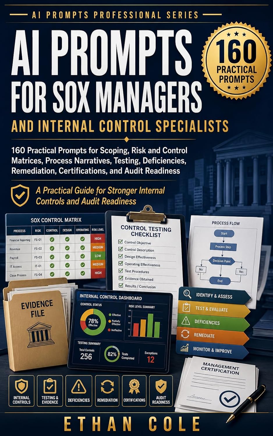 capítulo por capítulo baixar AI Prompts for SOX Managers and Internal Control Specialists: 160 Practical Prompts for SOX Scoping, Control Matrices, Testing, Deficiencies, Remediation,... Professional Series) (English Edition)