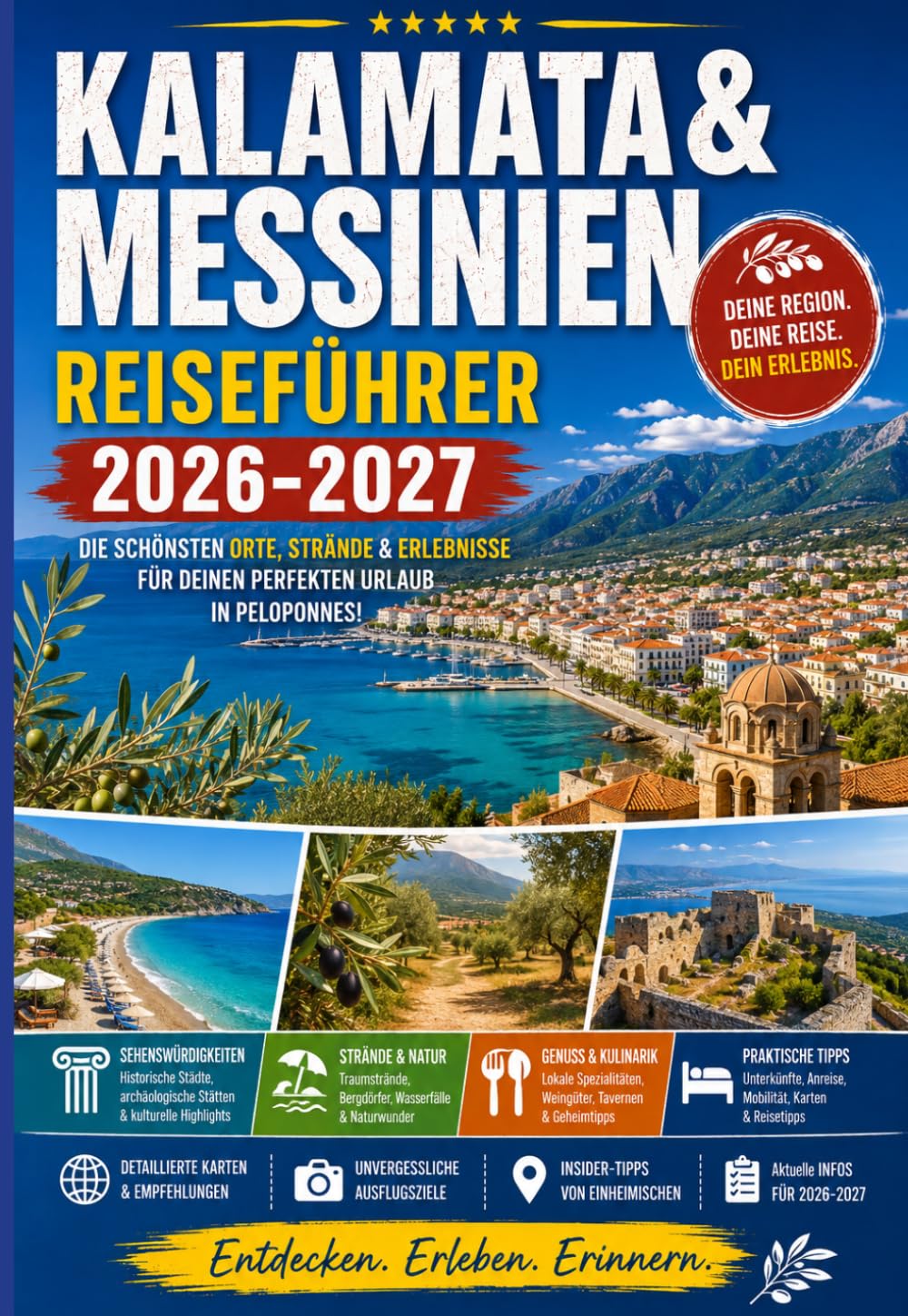 KALAMATA & MESSINIEN REISEFÜHRER 2026-2027: Erleben Sie Messiniens schönste Küsten und antike Stätten – von Kalamata über Pylos und die Mani bis nach ... 2026/2027 brauchen. (German Edition)