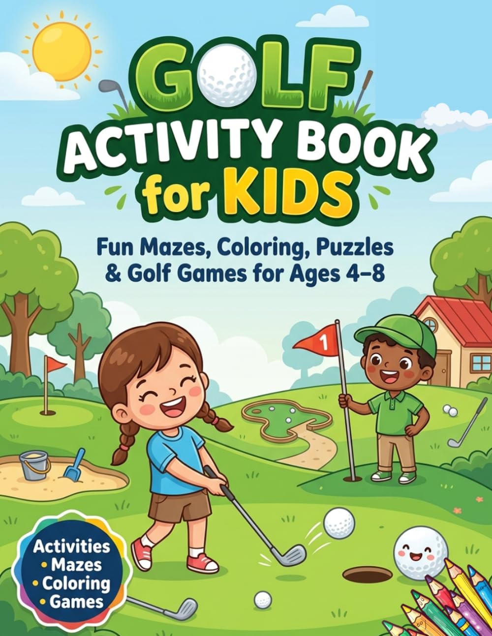 capítulo por capítulo baixar Golf Activity Book for Kids Ages 4–8: Fun Golf Activities Including Coloring, Word Searches, Mazes, Sudoku and Word Scramble Puzzles for Kids