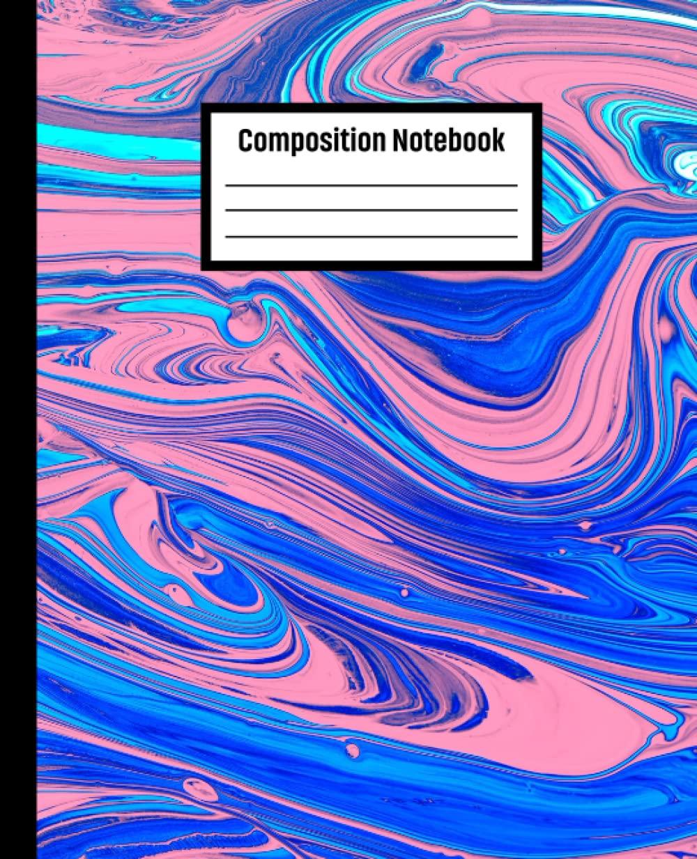 Composition Notebook: Kids-Teens- and Students- Colorful-.7.5 x 9.25 Inches- Soft Matte Cover-110 Wide-ruled lined pages Purple Turquoise Liquid Marble Composition Notebook baixar livro de graça