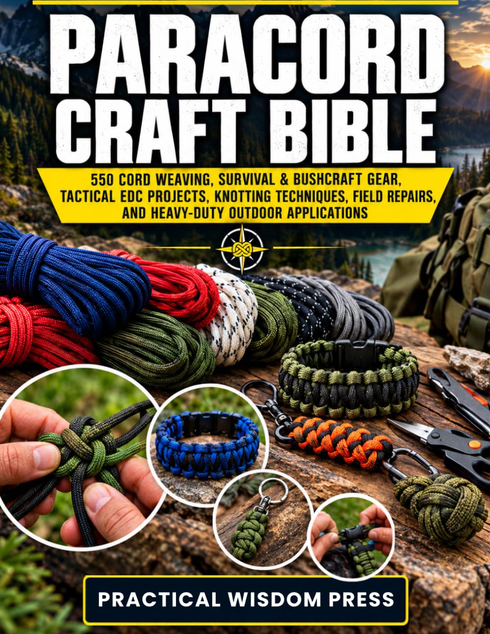 capítulo por capítulo baixar Paracord Craft Bible: 550 Cord Weaving, Survival & Bushcraft Gear, Tactical EDC Projects, Knotting Techniques, Field Repairs, and Heavy-Duty Outdoor Applications