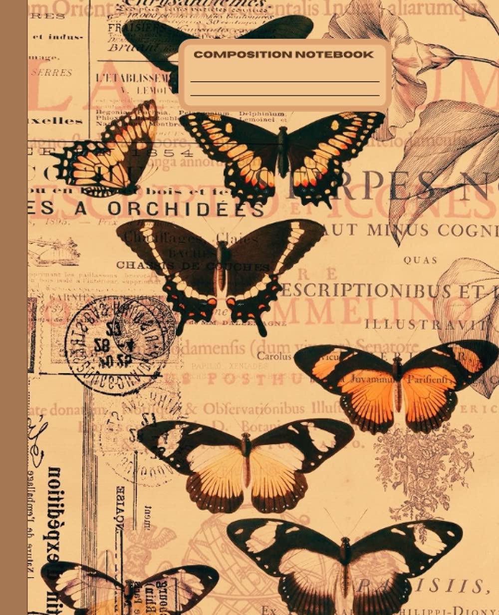ler totalmente composition notebook vintage butterfly illustration: Vintage Butterfly Illustration Journal | College Ruled (Vintage Composition)