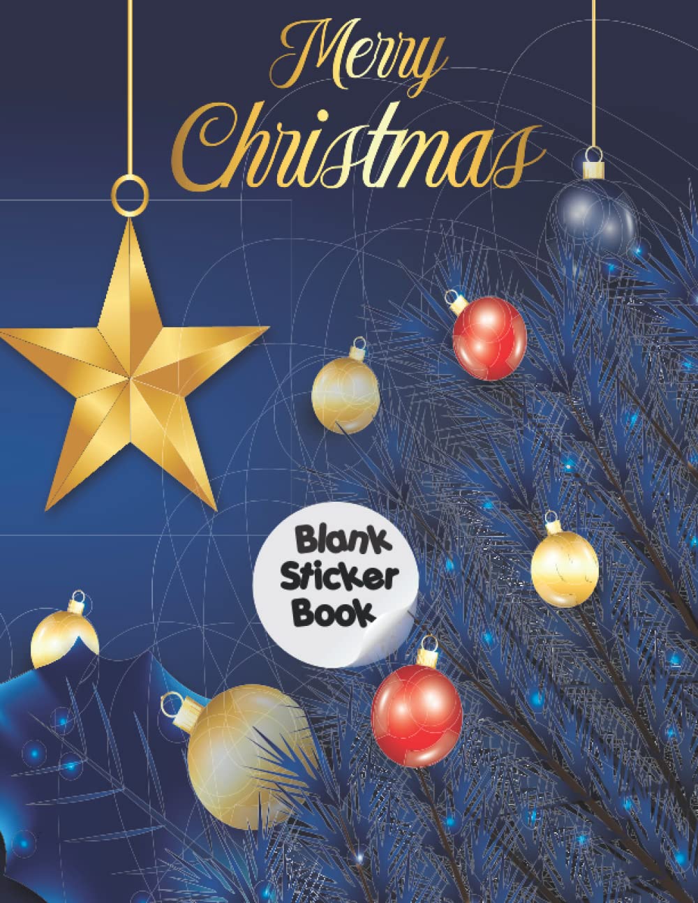 Merry Christmas Blank Sticker Book: My Sticker Album - Blank Sticker Collecting Book for Kids Ages 4-8 baixar livro de graça