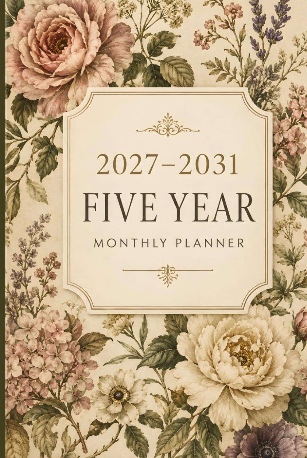 Five Year Monthly Planner 2027–2031: Vintage Floral 5 Year Monthly Calendar Organizer with Contact List, Password Tracker | 60 Months of Planning from... 2027 to December 2031 with holidays Size 6x9 baixar o livro de graça