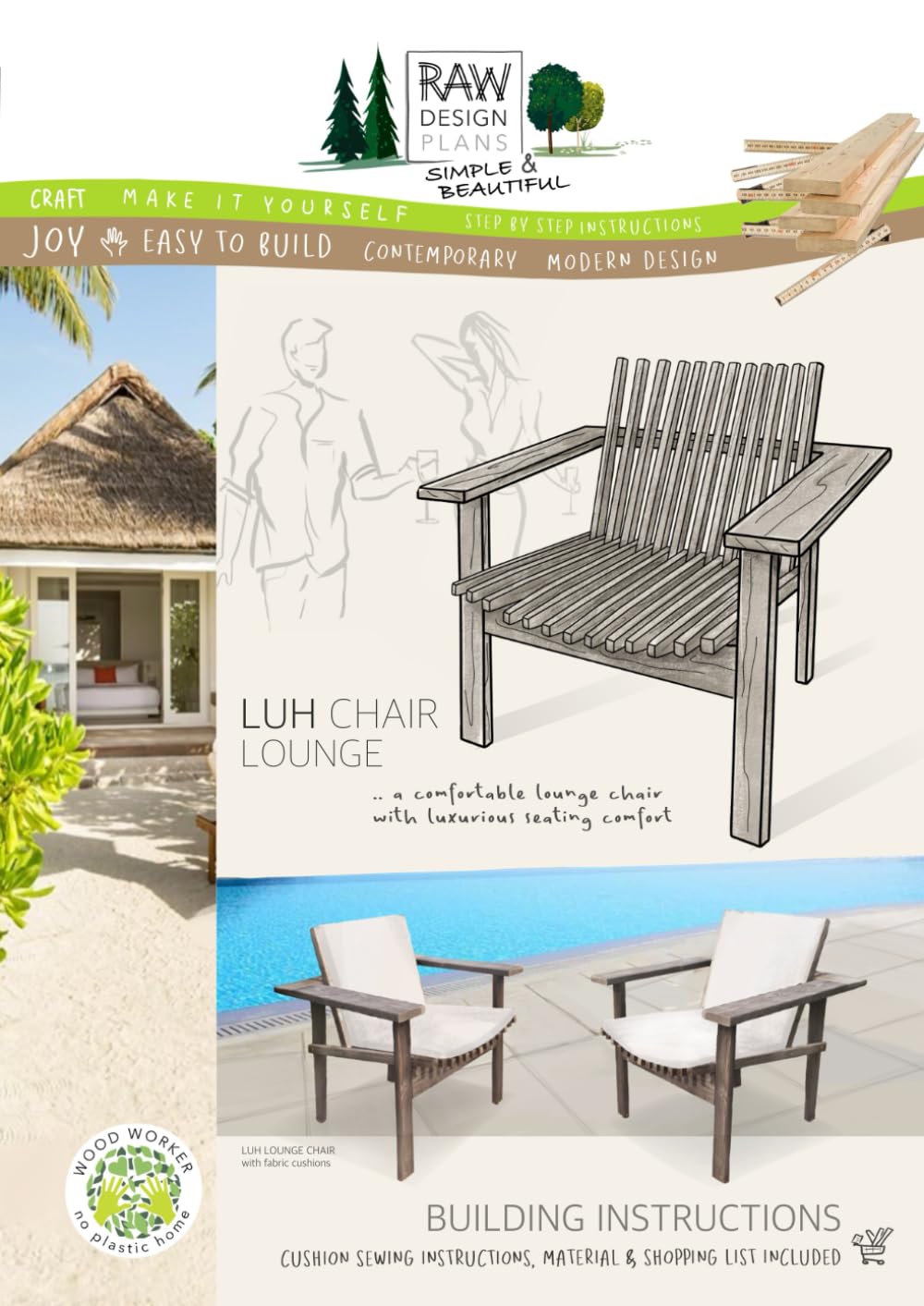 capítulo por capítulo baixar LUH LOUNGE CHAIR: RAW DESIGN PLANS - DIY wood worker plans