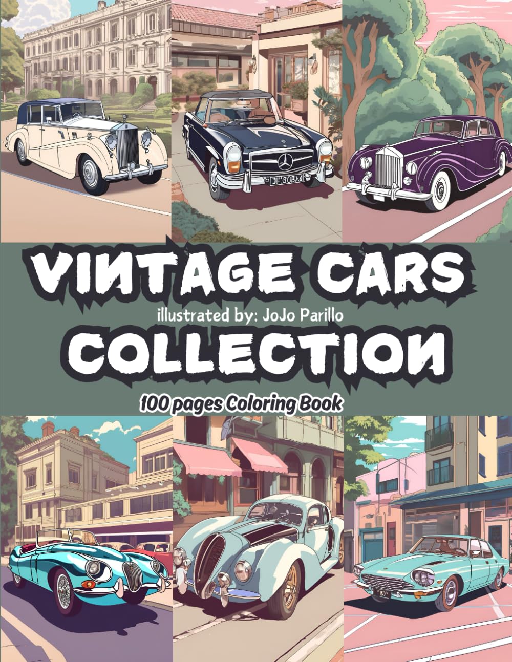 VINTAGE CARS COLLECTION COLORING BOOK baixar livro de graça