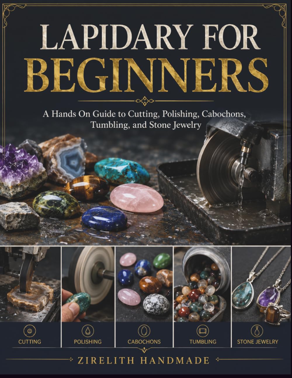 LAPIDARY FOR BEGINNERS: A Hands On Guide to Cutting, Polishing, Cabochons, Tumbling, and Stone Jewelry baixar o livro de graça