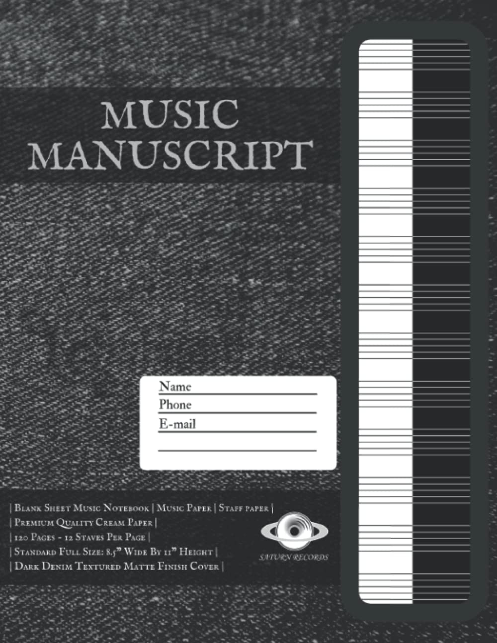 | Blank Sheet Music Notebook | Music Paper | Staff paper | | Premium Quality Cream Paper | | 120 Pages - 12 Staves Per Page | | Standard Full Size:... Matte Finish Cover |: Ideal For All Musicians baixar o livro de graça