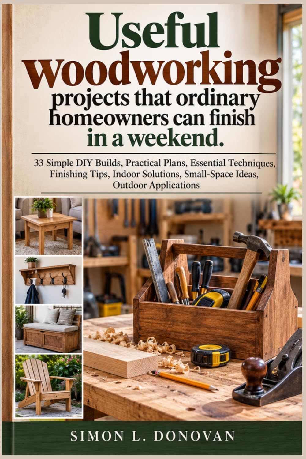 capítulo por capítulo baixar Useful woodworking projects that ordinary homeowners can finish in a weekend.: 33 Simple DIY Builds, Practical Plans, Essential Techniques, Finishing... Small-Space Ideas, Outdoor Applications