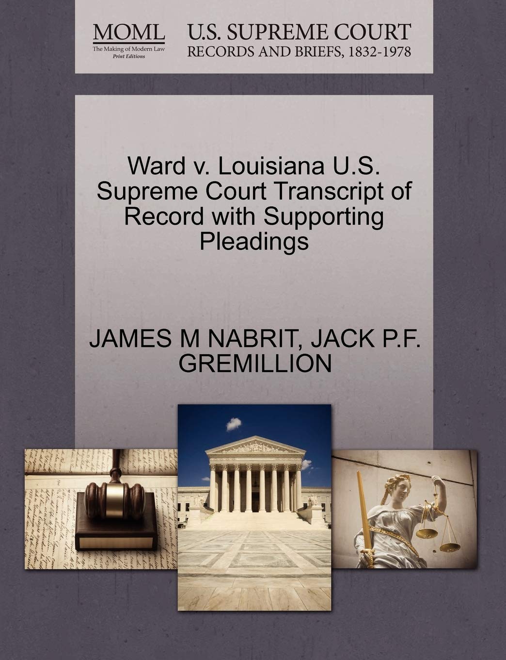 ler totalmente Ward v. Louisiana U.S. Supreme Court Transcript of Record with Supporting Pleadings