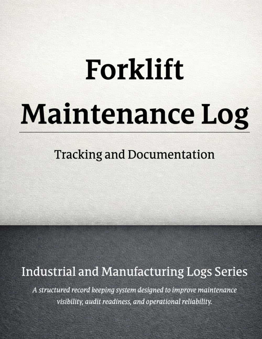 Forklift Maintenance Log: Structured pages for recording and tracking forklift service and repairs. baixar o livro de graça