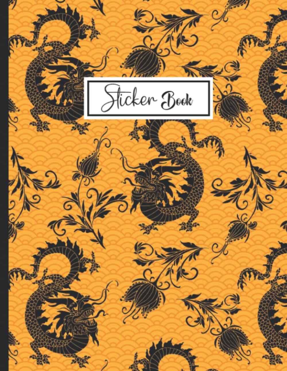 Sticker Book: Black dragon Theme Sticker Book Collecting Album Blank Notebook. baixar livro de graça