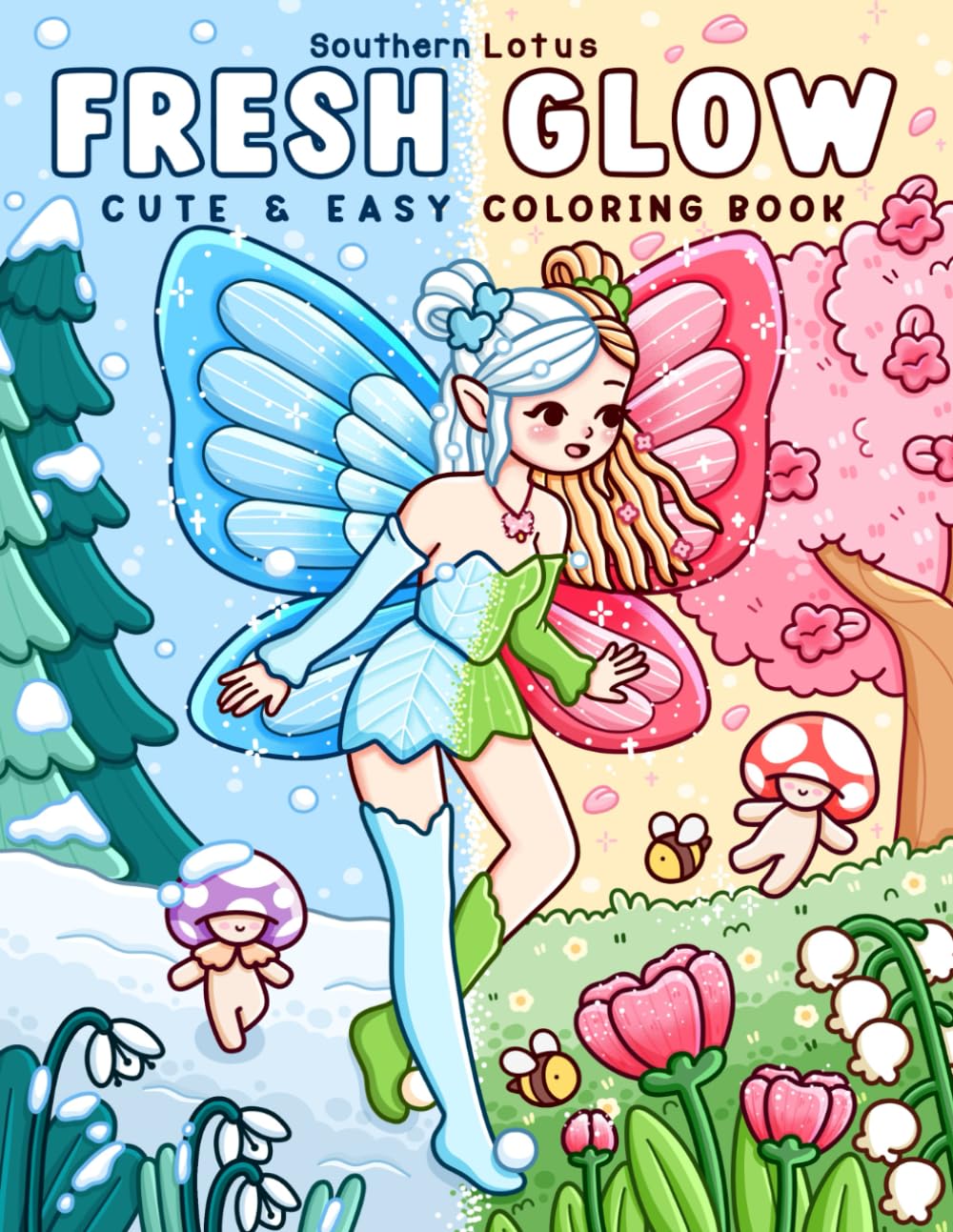Fresh Glow: Coloring Book for Adults and Teens with Cute and Easy Designs of Charming Fairies and Lovely Sprites Enjoying Spring Moments, Cozy Drawings for Relaxation baixar o livro de graça