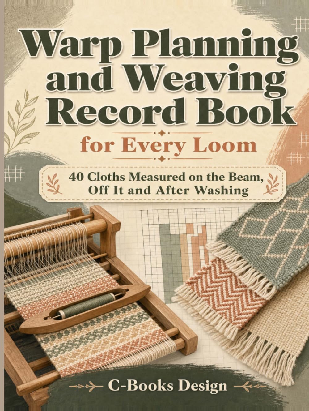ler totalmente Warp Planning and Weaving Record Book for Every Loom: 40 Cloths Measured on the Beam, Off It and After Washing