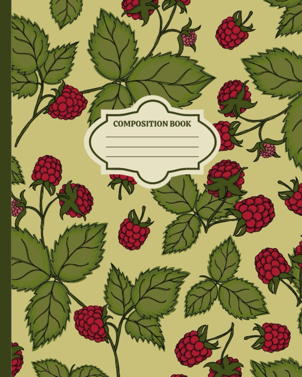 Raspberry Composition Book: Vintage Berry Print Lined Notebook, Journal, Diary, Workbook, Notepad for Students, Children, Adults, College Ruled, 120 pages baixar livro de graça