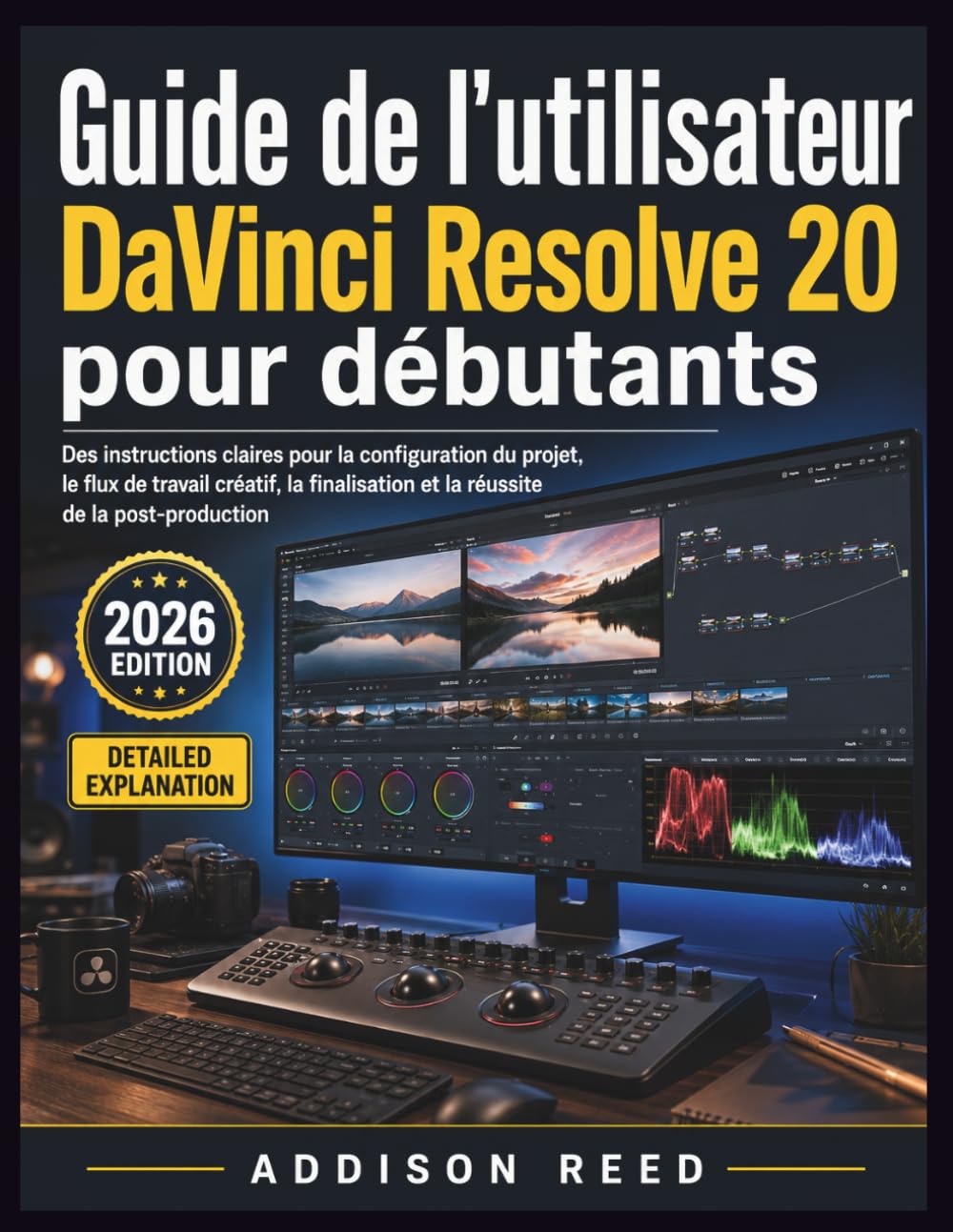capítulo por capítulo baixar Guide de l'utilisateur DaVinci Resolve 20 pour débutants: Des instructions claires pour la configuration du projet, le flux de travail créatif, la... de la post production (French Edition)