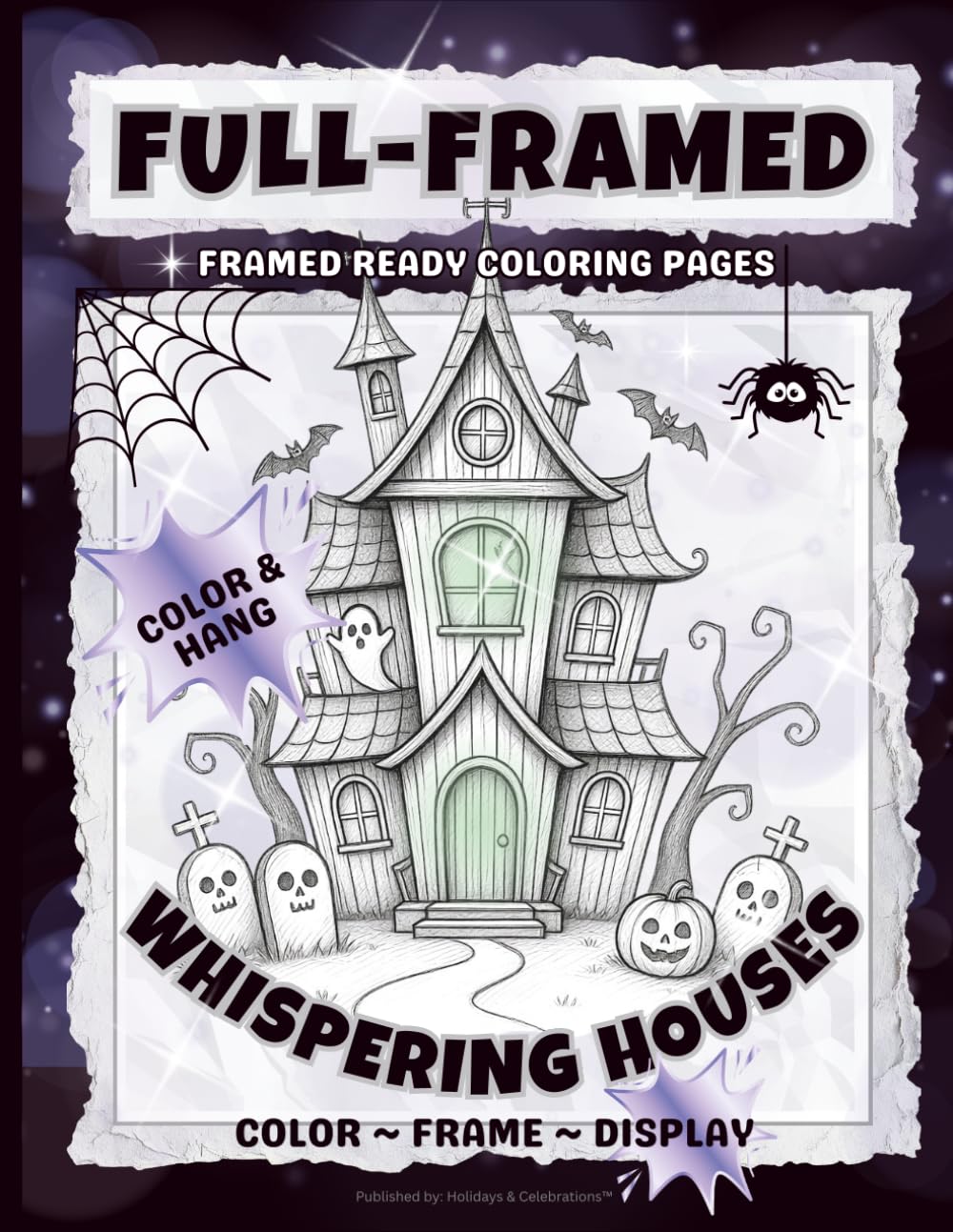 ler totalmente FULL-FRAMED: Whispering Houses: Frame‑Ready Coloring Pages for Home, Office, Classroom, and Seasonal Display — Perfect for Teens and Adults (Full-Framed Coloring)