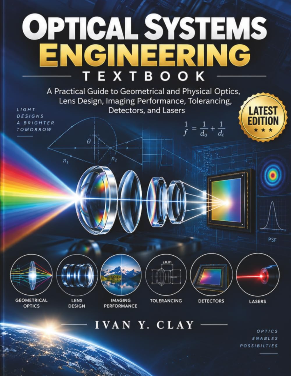 ler totalmente Optical Systems Engineering Textbook: A Practical Guide to Geometrical and Physical Optics, Lens Design, Imaging Performance, Tolerancing, Detectors, and Lasers