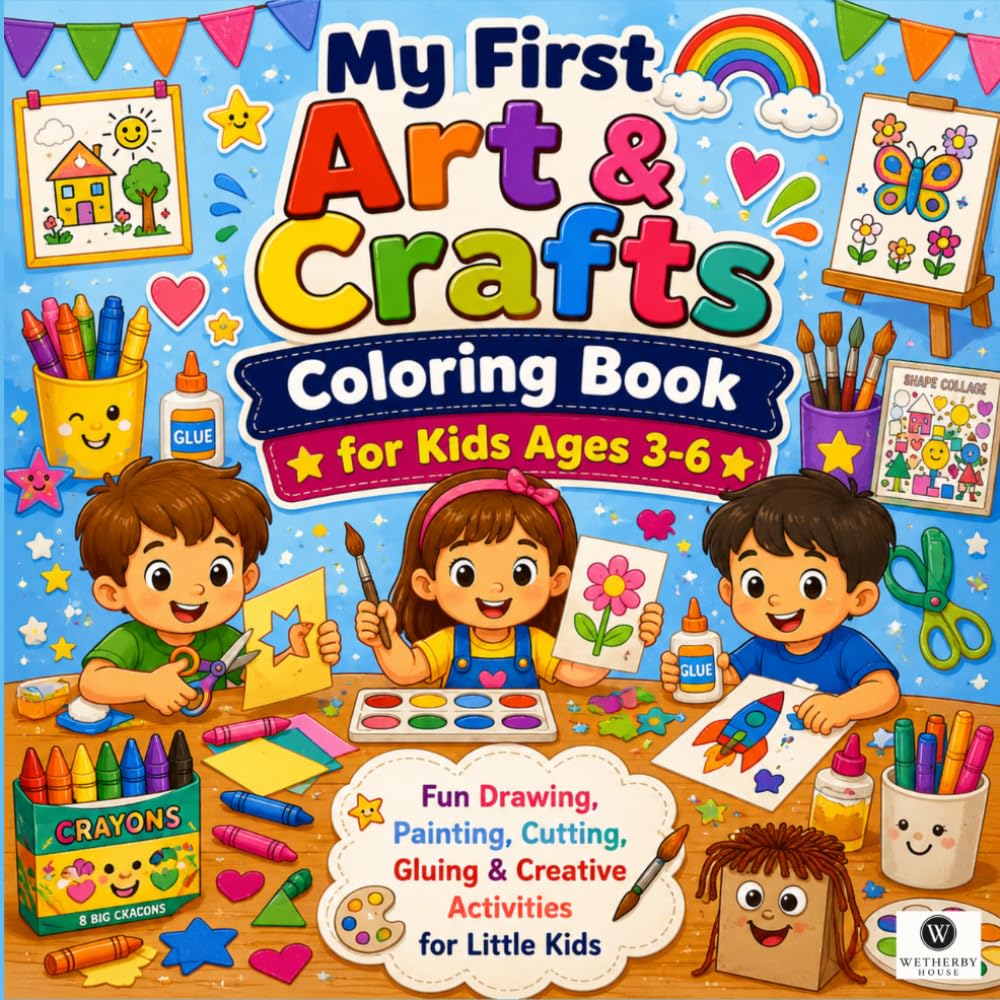 ler totalmente My First Art and Craft Coloring Book for Kids: An Interactive Creative Project Activity Book with Big Bold Lines to Melt Sensory Frustration and Build Fine Motor Skills