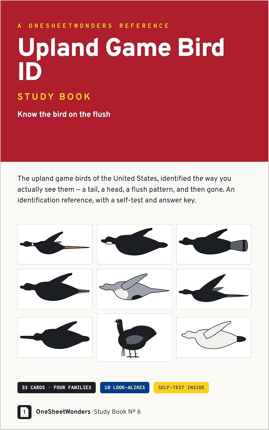 capítulo por capítulo baixar Upland Game Bird ID Study Book: Know the Bird on the Flush — 33 Pheasant, Partridge, Quail, Grouse, Dove, Woodcock and Turkey Cards by Silhouette, Tail... with a 51-Item Self-Test (English Edition)