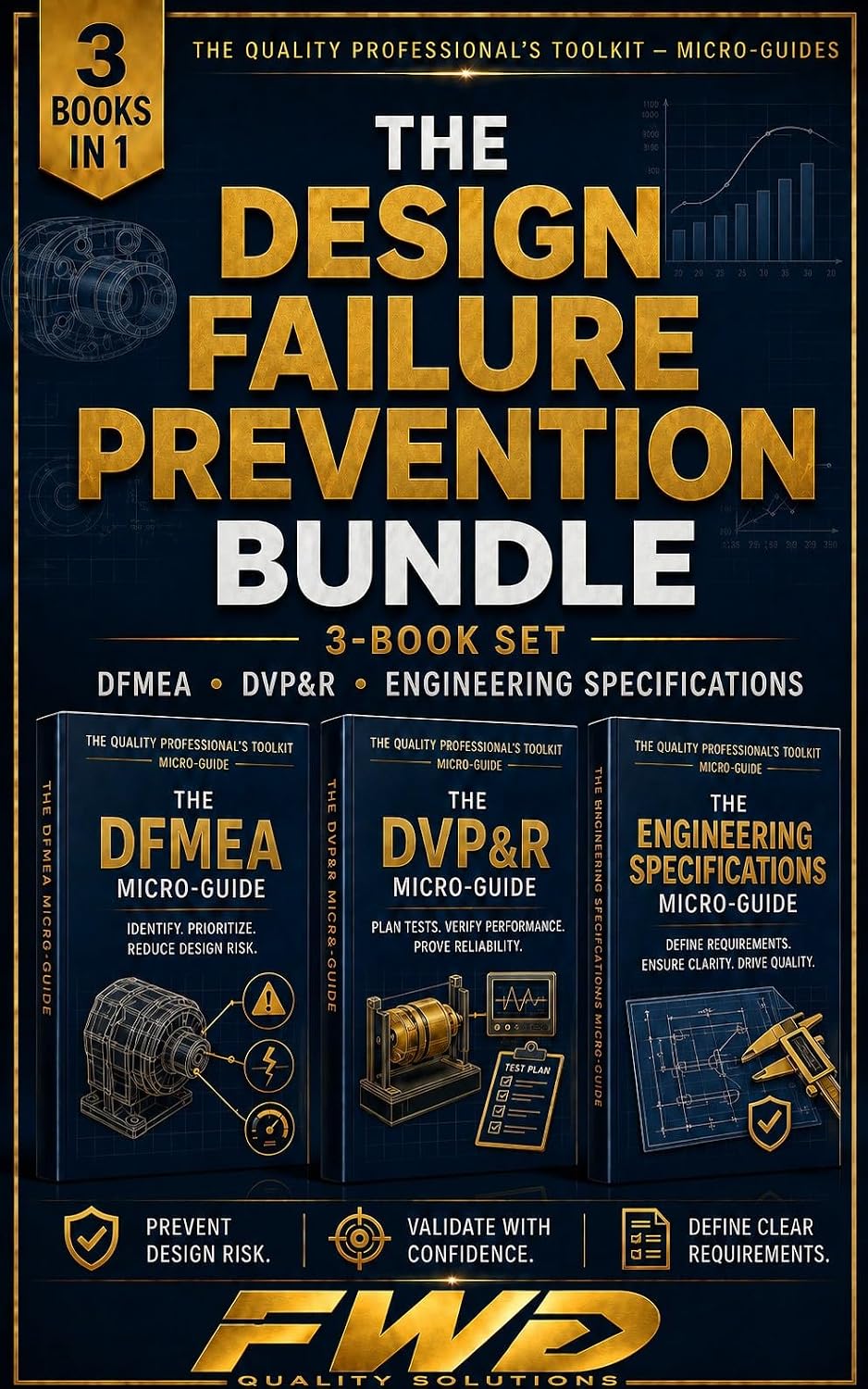capítulo por capítulo baixar The Design Failure Prevention Bundle- 3-Book Set: DFMEA, DVP&R, and Engineering Specifications for Robust Product Design (Product Development & Engineering) (English Edition)