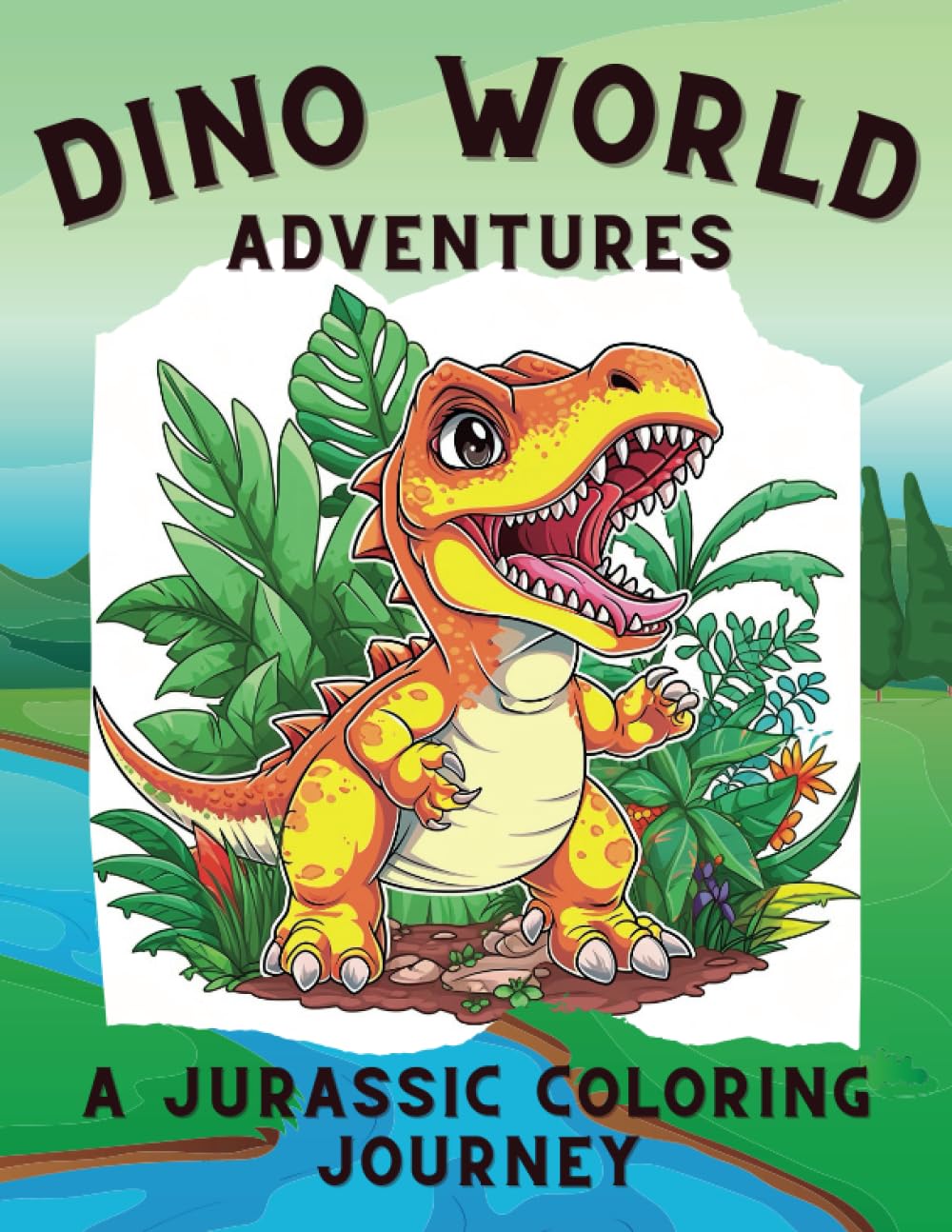 Dino World Adventures: A Jurassic Coloring Journey: Dino Discovery: A Coloring Expedition through Time baixar livro de graça