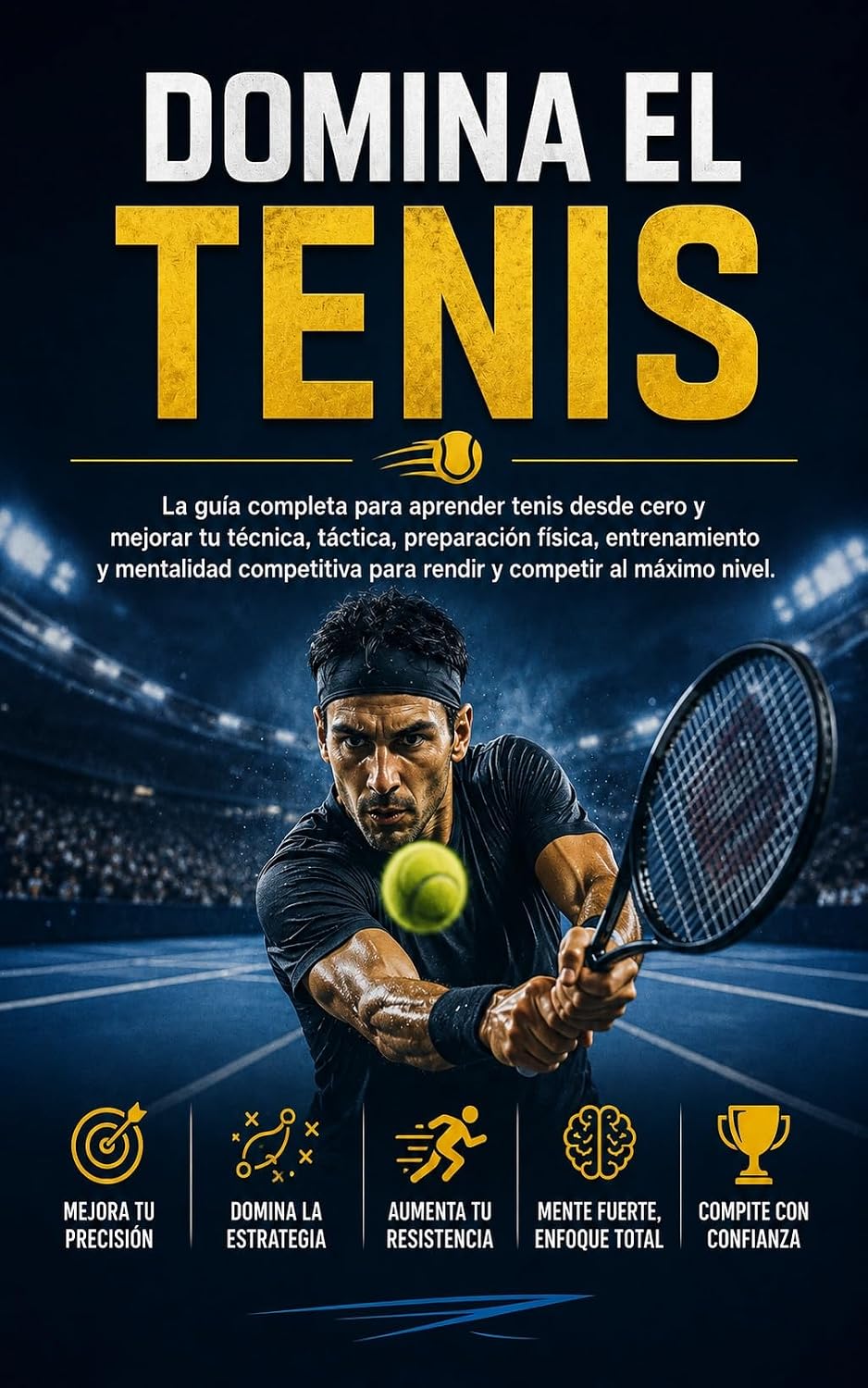 capítulo por capítulo baixar Domina el Tenis: La guía completa para aprender tenis desde cero y mejorar tu técnica, táctica, preparación física, entrenamiento y mentalidad competitiva... competir al máximo nivel. (Spanish Edition)