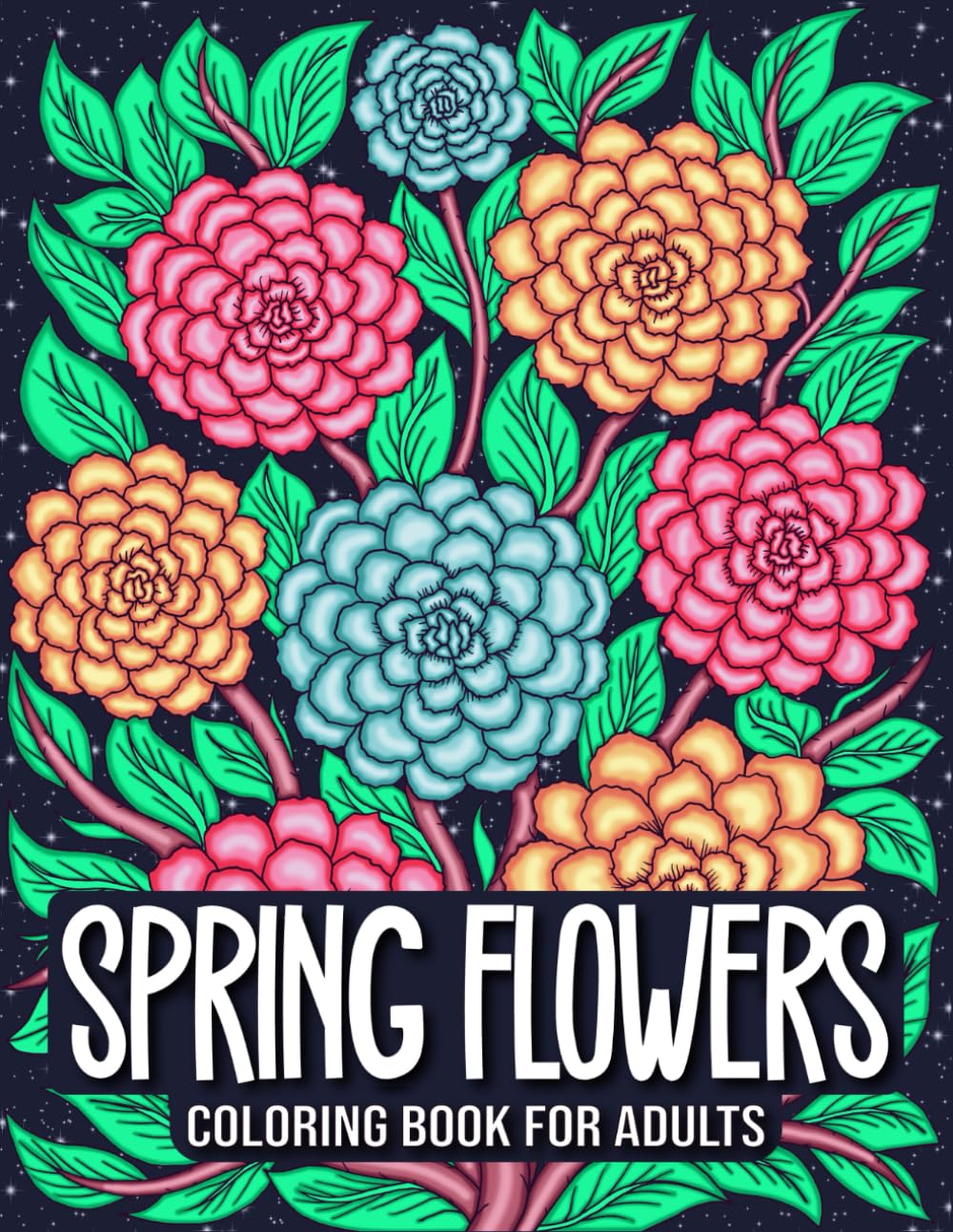 ler totalmente Spring Flowers Coloring Book: 50 Spring Blooming Flowers Colouring Pages for Adults Relaxation and Mindfulness (Seasonal Blooming Flowers)