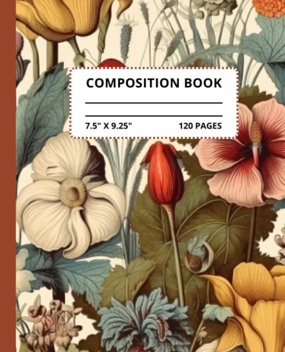 Flowers Garden Composition Notebook, Wide Ruled, For Students and Teachers, Plant lovers, Pretty, 120 pages, 7.5"x9.25" baixar o livro de graça