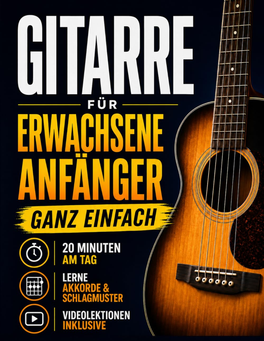 Das Gitarrenbuch für Wiedereinsteige: In 6 Wochen Gitarre lernen – echte Songs mit nur 20 Minuten täglich, Akkorde, Tabulatur und Schlagtechniken, ohne Notenkenntnisse (German Edition) baixar o livro de graça
