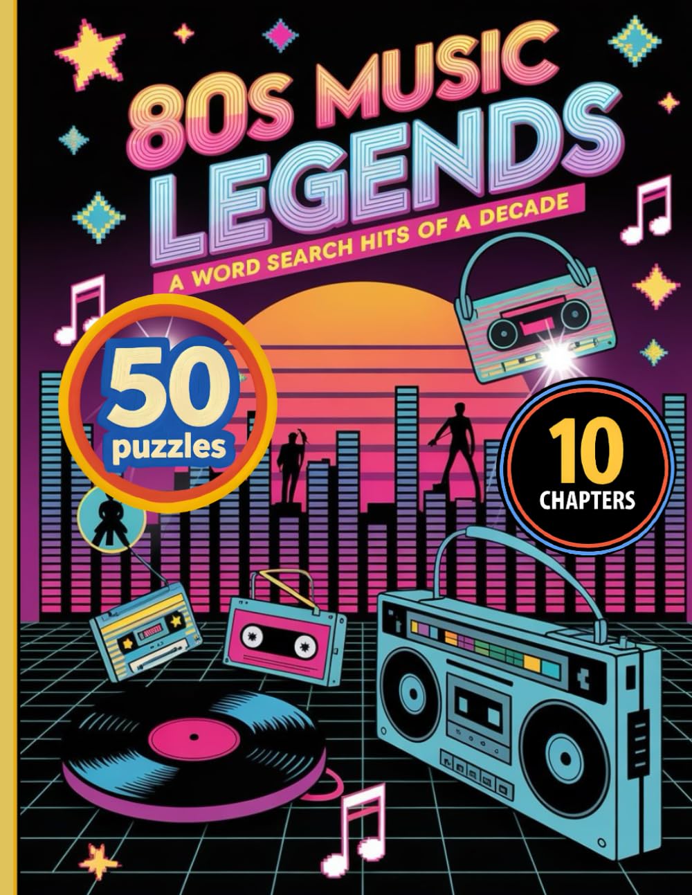 ler totalmente 1980s Retro Music Word Search Puzzle Book: Nostalgic 80s Pop Culture Challenges for Adults: Fun, Aesthetic 80s Puzzle Collection Featuring Classic Songs, Bands & Vintage Trends