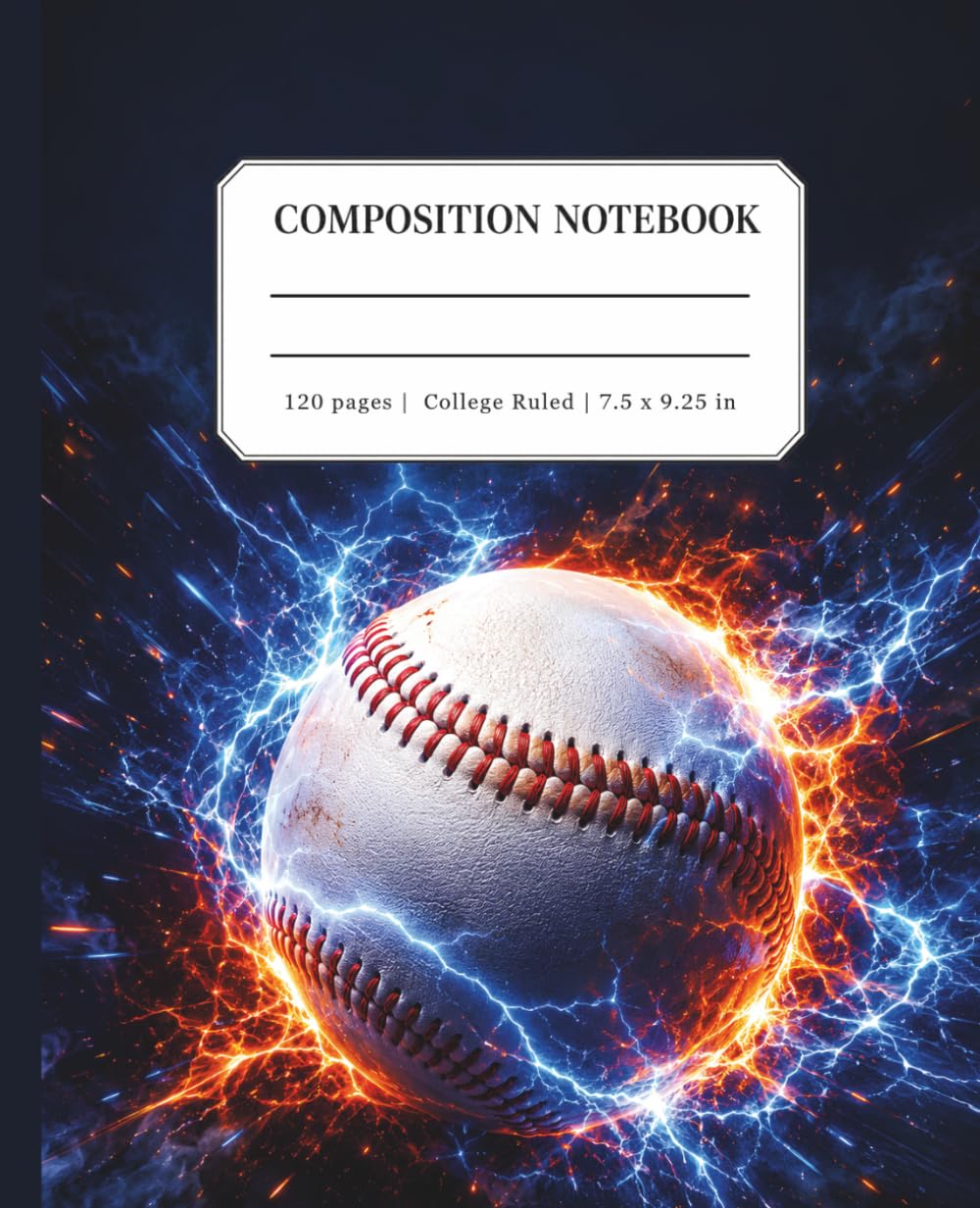 Baseball Composition Notebook College Ruled: Electric Energy Sports Journal for School, Practice, Players & Fans baixar livro de graça