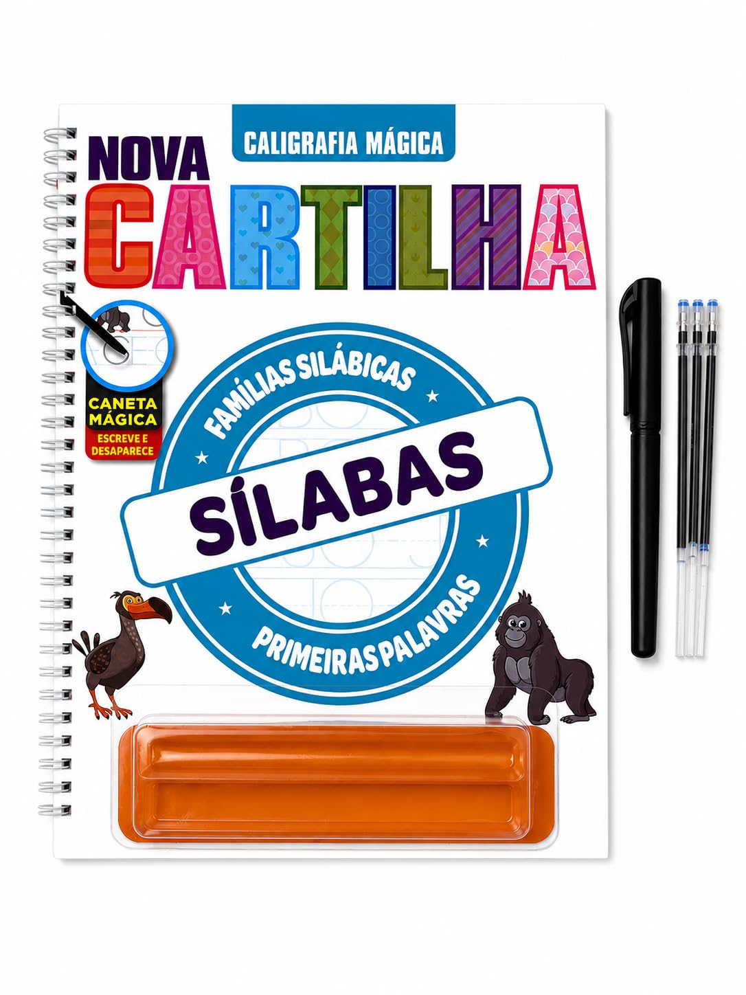 ler totalmente Caligráfia Mágica - Nova Cartilha - Sílabas