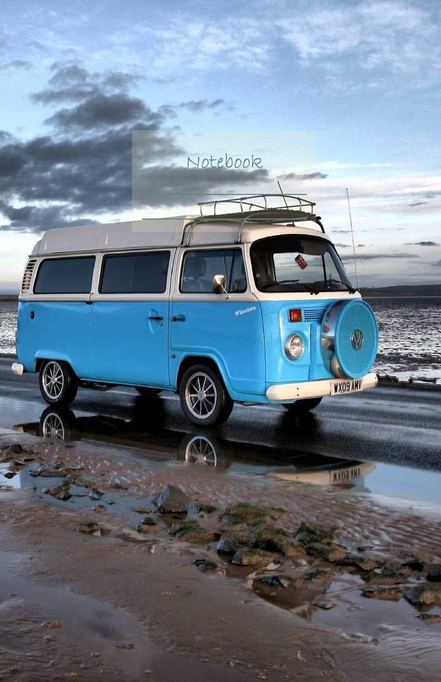 Notebook: Dotted grid Journal. Bullet Diary. Ideal for Notes, Memories, Journaling, Creative planning and Calligraphy practice. 120 Pages. Soft matte... gift idea. (Blue camper van campervan cover). baixar o livro de graça